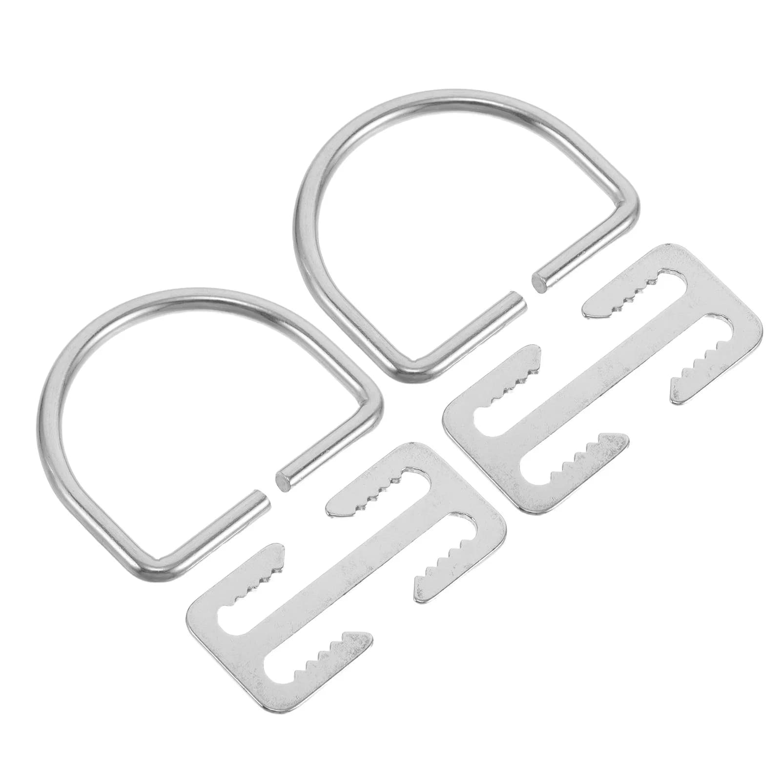 2 Set di Cinghie per Pesi da Immersione con Fibbia a Sgancio Rapido e Anello a D in Acciaio Inox per Attrezzatura da Apnea, Snorkeling e Immersioni