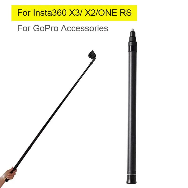 Bastone per Selfie invisibile in fibra di carbonio ultraleggero da 1.5m per Insta360 X3/ X2/ONE RS per accessori GoPro
