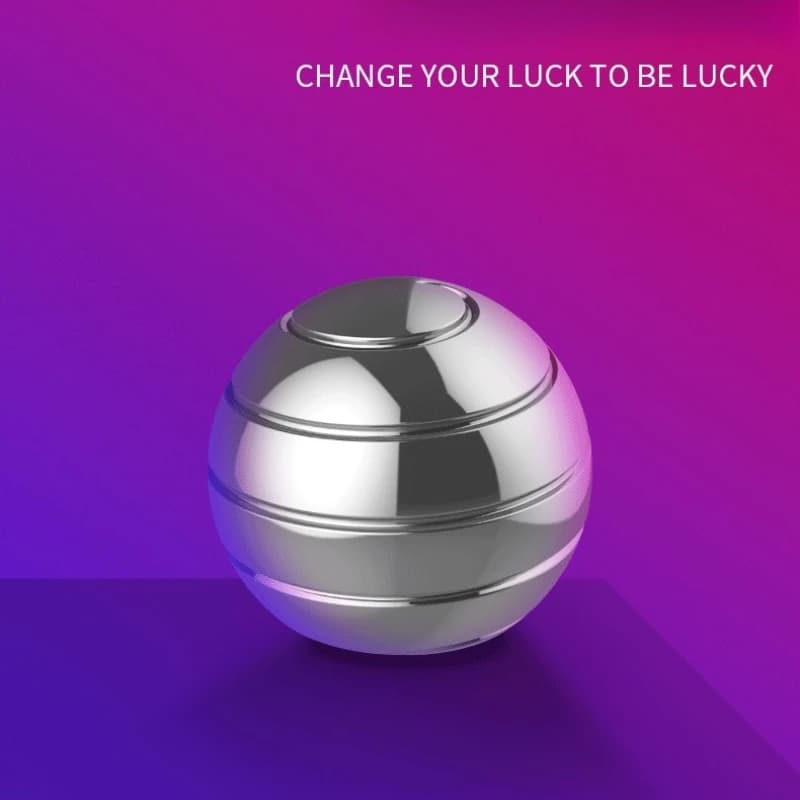 Giocattolo Antistress per Adulti, Giroscopio Rotante in Lega di Alluminio, Spinner Cinetico Rotondo, Regalo di Compleanno