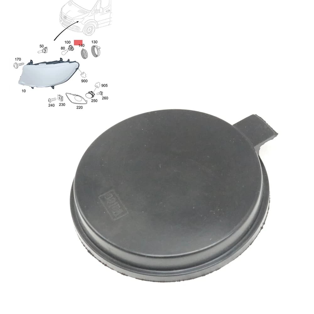 Faro Abbagliante Faro Tappo Posteriore In Gomma Impermeabile Copertura Antipolvere Morbida Per Mercedes-Benz W907 W910 A9108260800