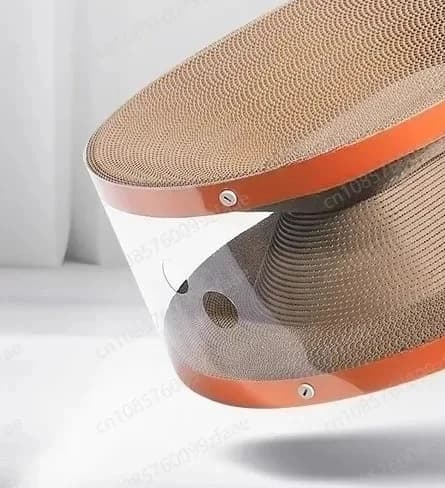 Giocattolo e cuccia per gatti a forma di tunnel perforato | Combinato con Tiragraffi, Nascondiglio Multicanale