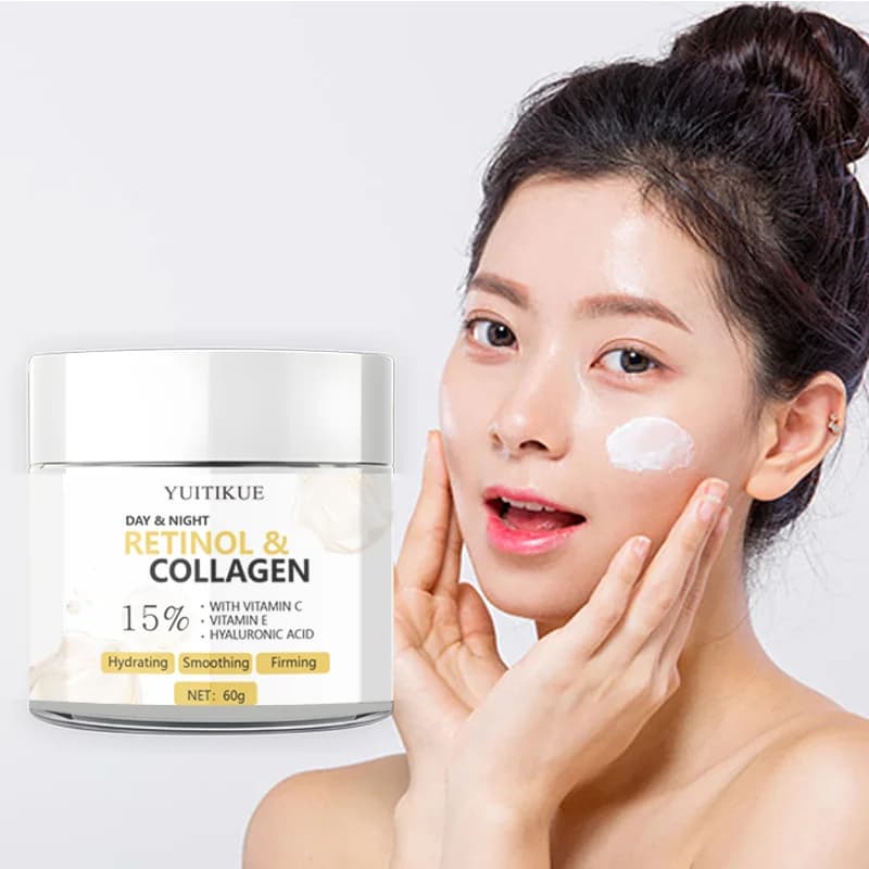 60 g retinol cream with retinol, collagen Keeps the skin hydrated, moisturizes and provides lasting hydration Suitable for all s