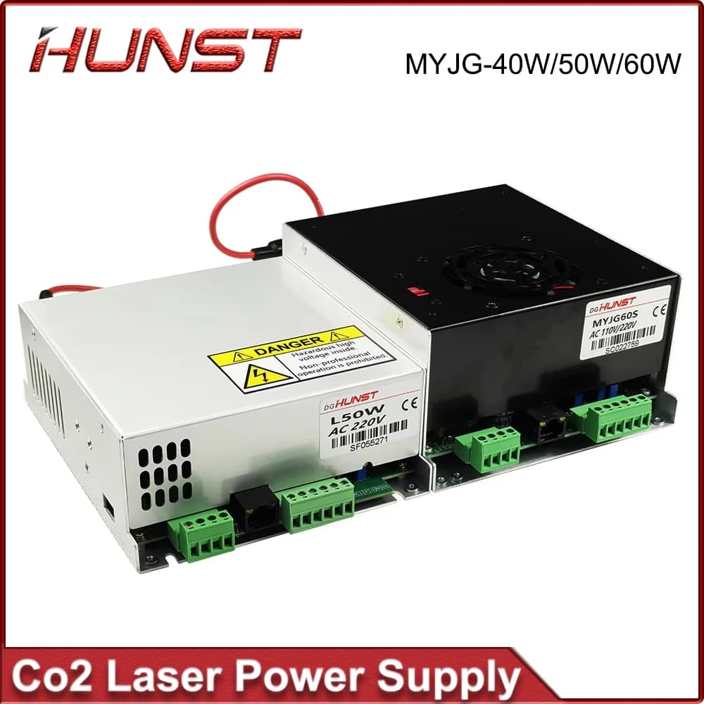 Alimentatore laser Co2 HUNST MYJG-40W 50W 60W per macchine da taglio e incisione laser 40W 60W