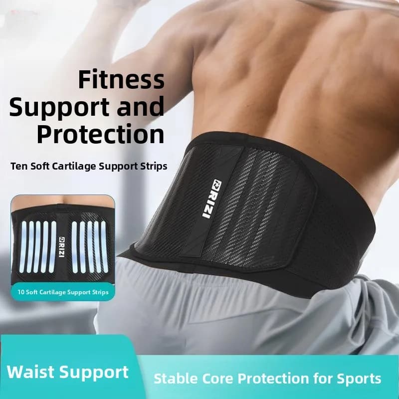 Cintura di Supporto Lombare Speciale per Allenamento Sportivo, Fitness, Sollevamento Pesi, Corsa, Traspirante, Protezione Muscolare