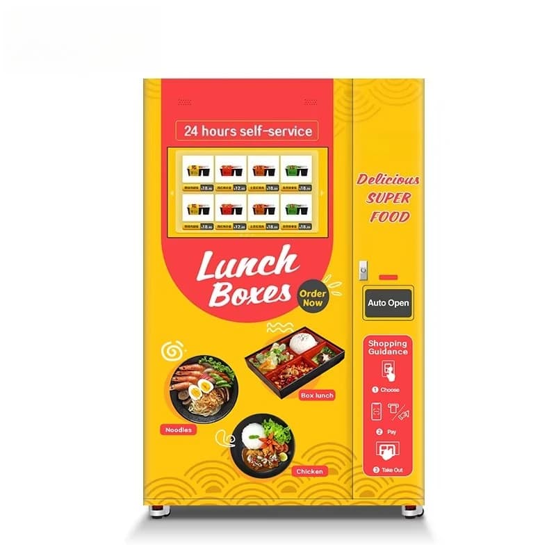 Distributore automatico automatico di panini per hamburger, fast food personalizzato, colazione, scatola per il pranzo, pagamento multiplo in vendita