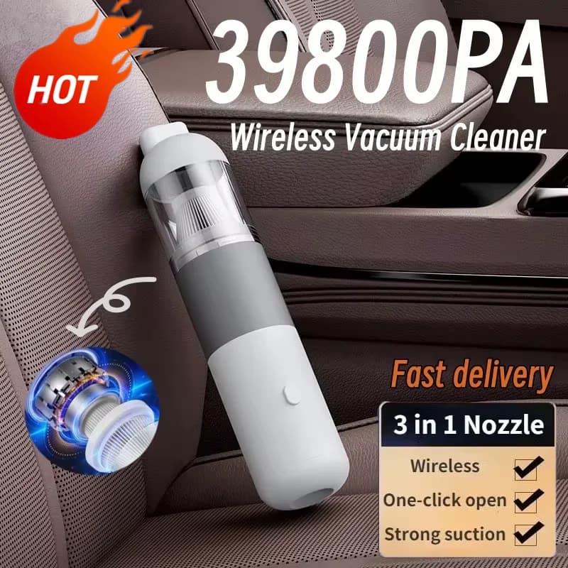 3 In1 39800pa Portable Dust Collector Wireless Hand Tent Powerful Vacuum Cleaner Smart Home Car 2026 New