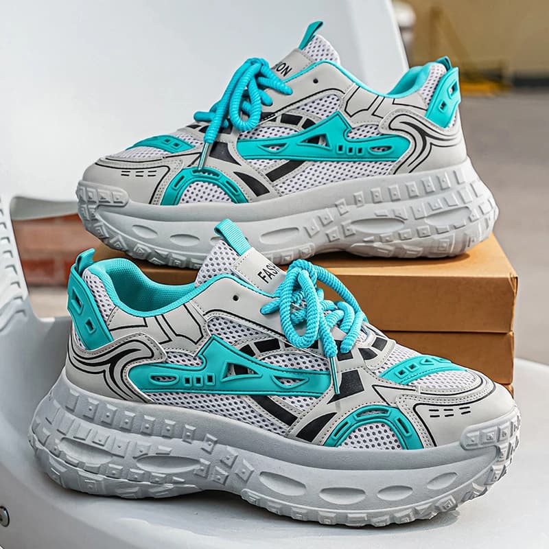 Big Size Men's Women's Shoes 36-48 Casual Sneakers Lightweight Thick Sole Daily Walking Shoes