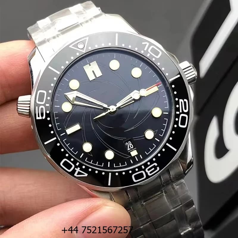 Orologio Subacqueo Meccanico da Uomo Serie 00, 42mm, Lunetta in Ceramica Nera, Movimento Automatico 8900, Cassa in Acciaio Inossidabile Spazzolato, Fabbrica VS