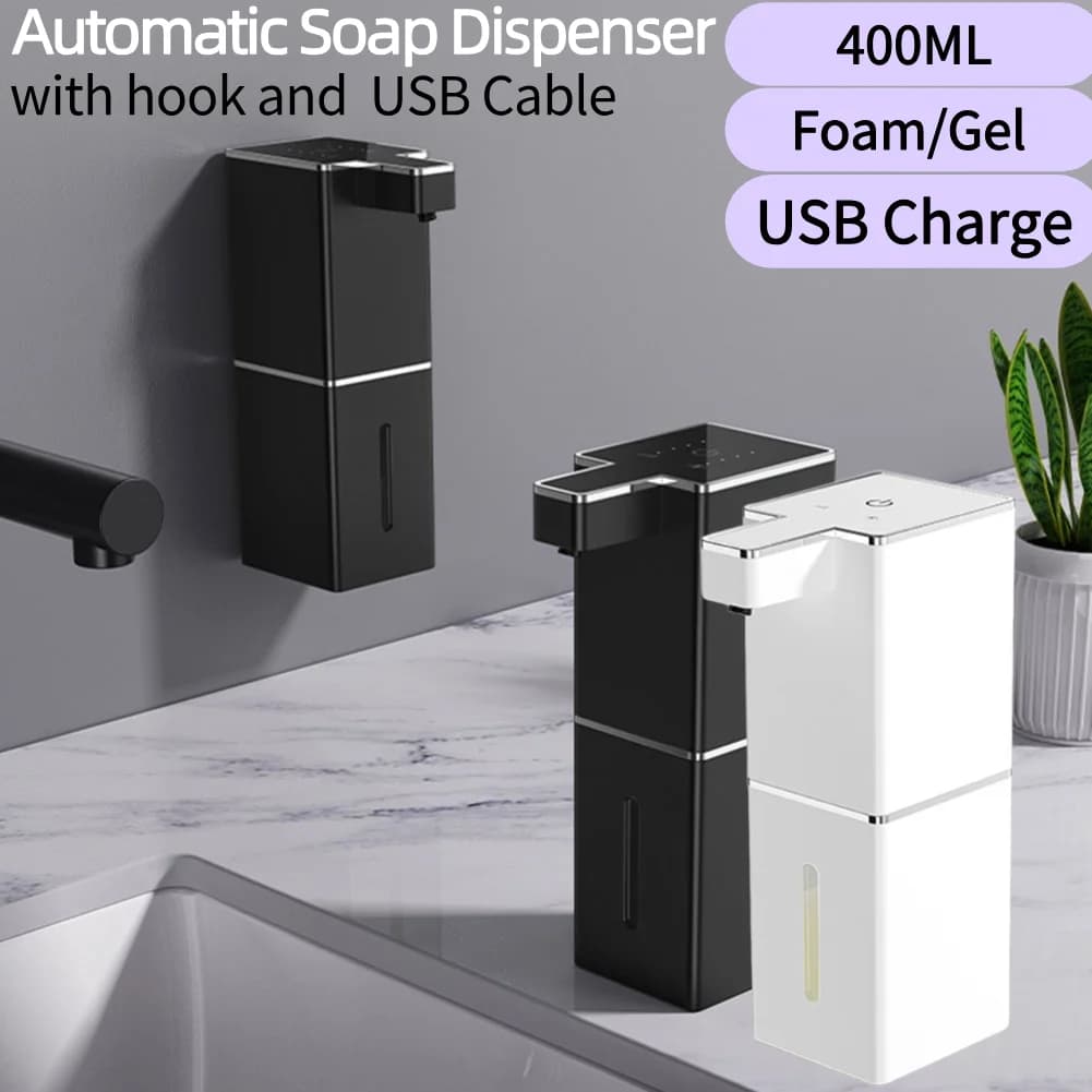 Dispenser automatico di sapone Dispenser di sapone per le mani senza contatto Dispenser automatico di sapone a mani libere per cucina e bagno