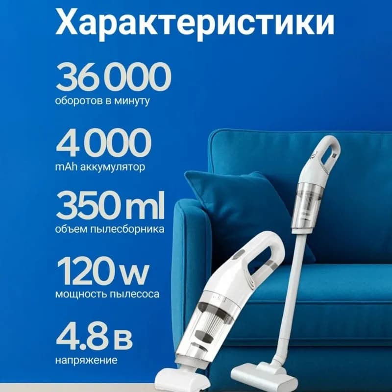 Aspirapolvere Verticale Senza Fili 2025 - Design Potente e Compatto, Elegante per Pulizie Veloci in Casa e Auto