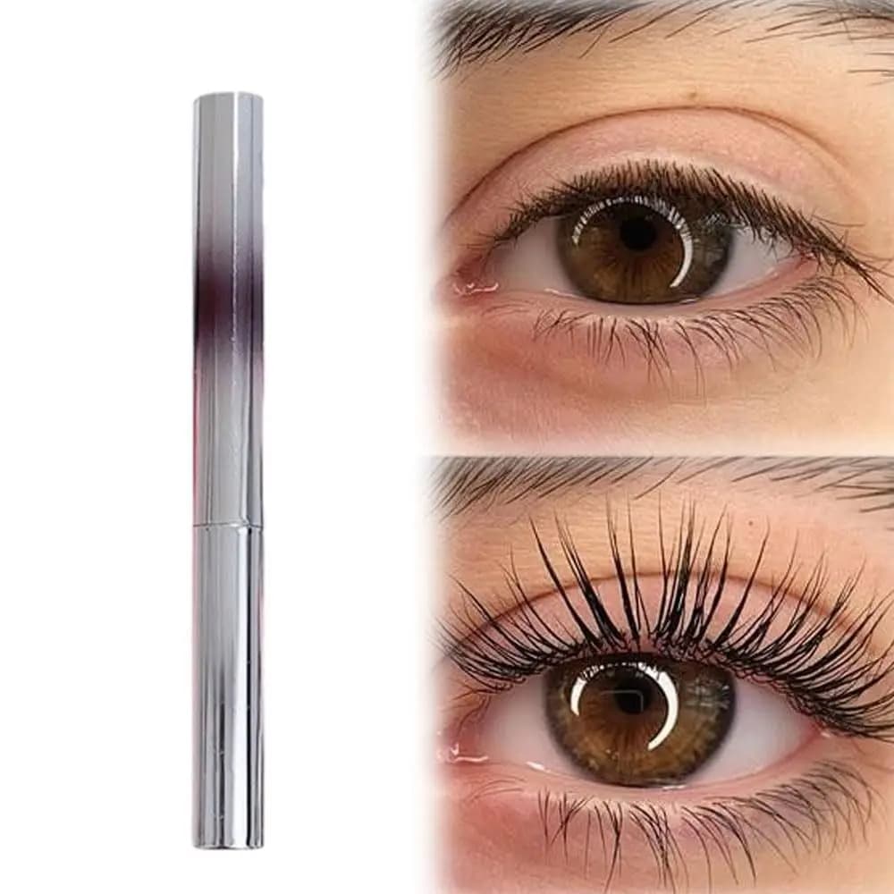 Hot Black Iron Wand Mascara Lavabile Brushless Metal Bacchetta Mascara Waterproof Long-Term Mascara Extensions of Eyelashes