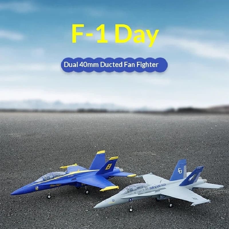 XFly Twin 40Mm F18 Hornet Ducted Fan Rc Fighter Jet Fixed Wing Remote Control Airplane For Outdoor Flying Hobby Adult