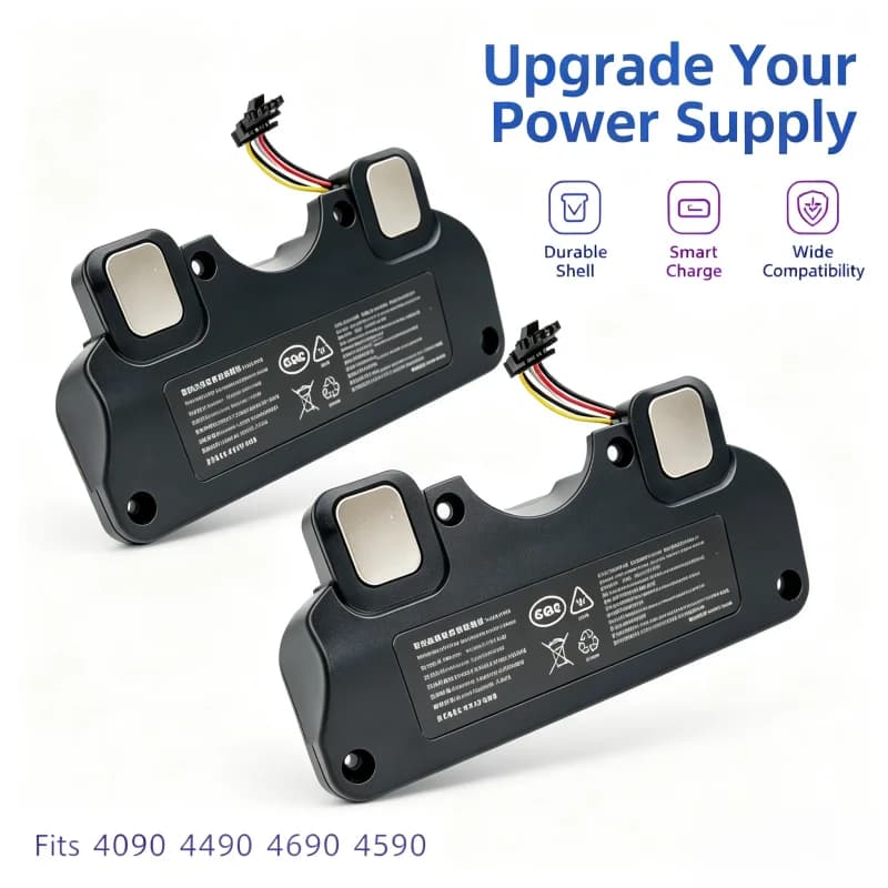 New Replacement 14.4V 12800mAh Li-ion Battery for CECOTEC CONGA 4090 4490 4590 , Robot Vacuum Cleaner Spare Parts Long Runtime