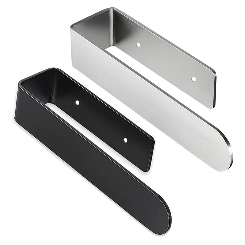 AT21-2PCS Portasciugamani, portasciugamani autoadesivo per armadio da cucina, acciaio inossidabile da 8 pollici