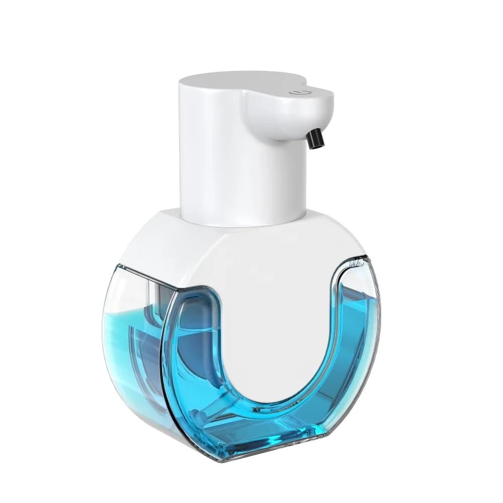 Dispenser di sapone elettrico automatico con sensore intelligente in schiuma/gel regolabile a 4 livelli da appoggio o da parete da 420 ml per la scuola dell'hotel