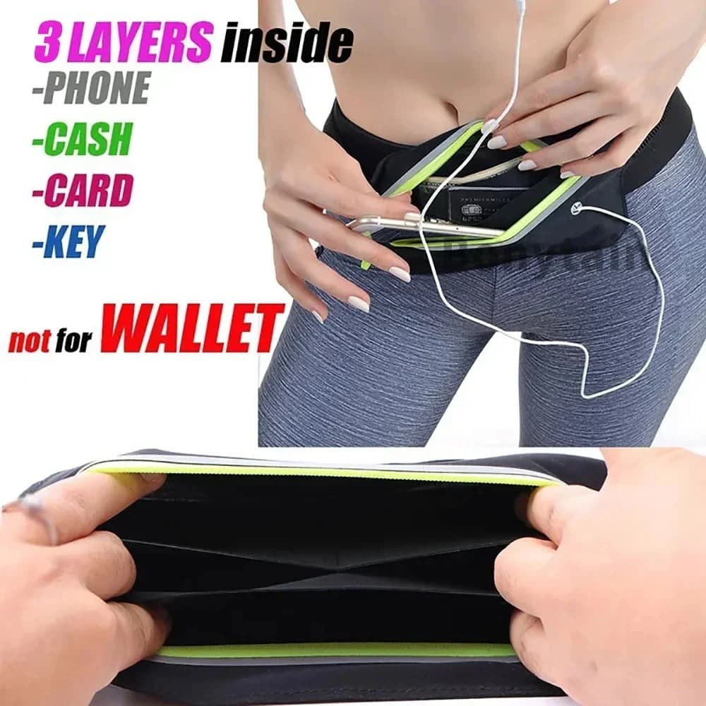 Outdoor Fitness Running Waist Bag for Ultra-thin Elastic Sports Elastic Cell Phone Bag