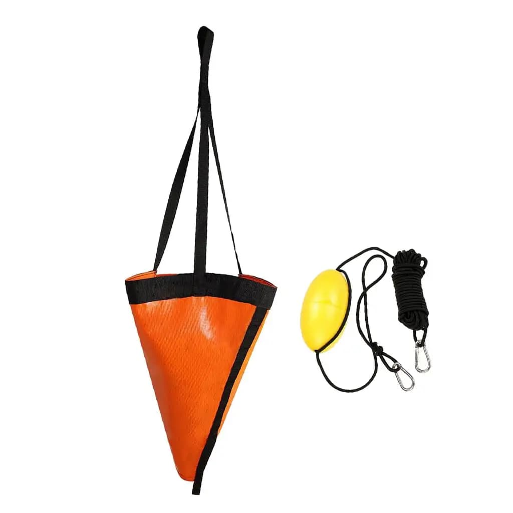 S Sea Anchor Drogue Brake 24inches Tow Rope for 21ft / 6.2m boat