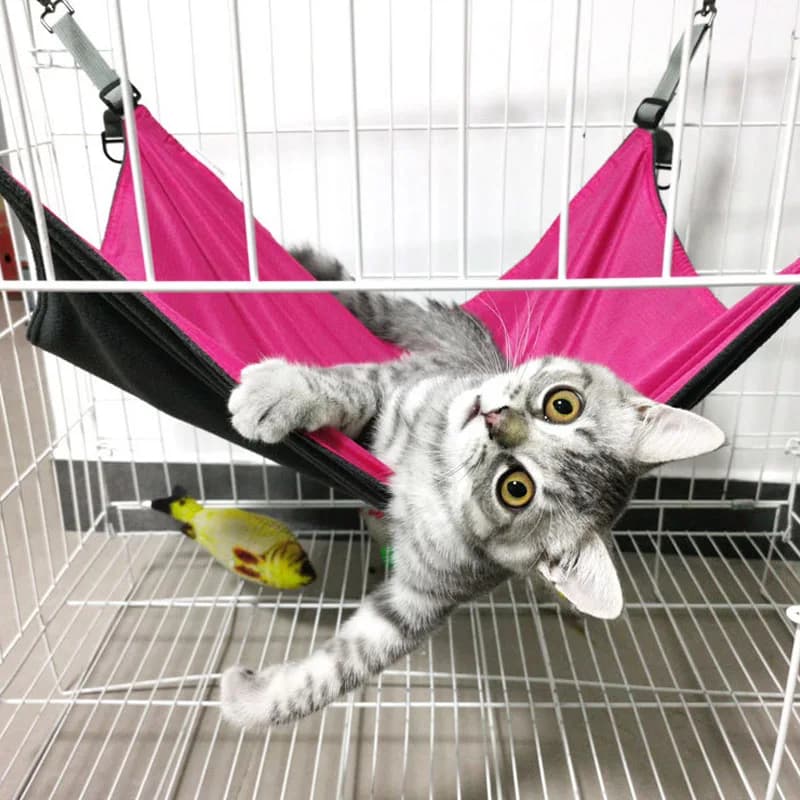 Comfortable hammock for cats, soft and breathable, suspended bed for pets, adjustable beds, sleeping bag for cats, cat mat, kitten house, pet supplies