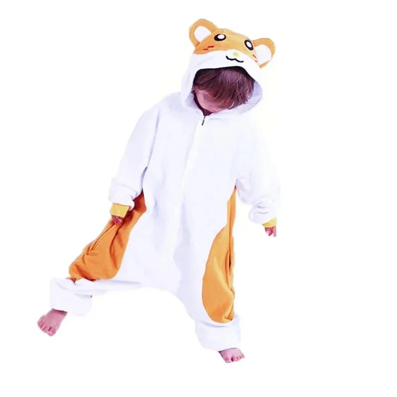 Extra Large XXL Men Pajamas Winter Cartoon Costume Raccoon Kigurumi Halloween Hamster Cosplay Animal Onesies Sleepwear