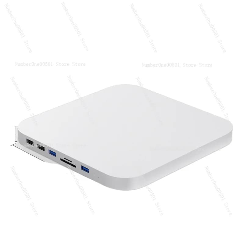 Docking Station Type-C 7-in-1 per Mac Mini, Base Desktop con Espansione USB e Enclosure per Disco Rigido