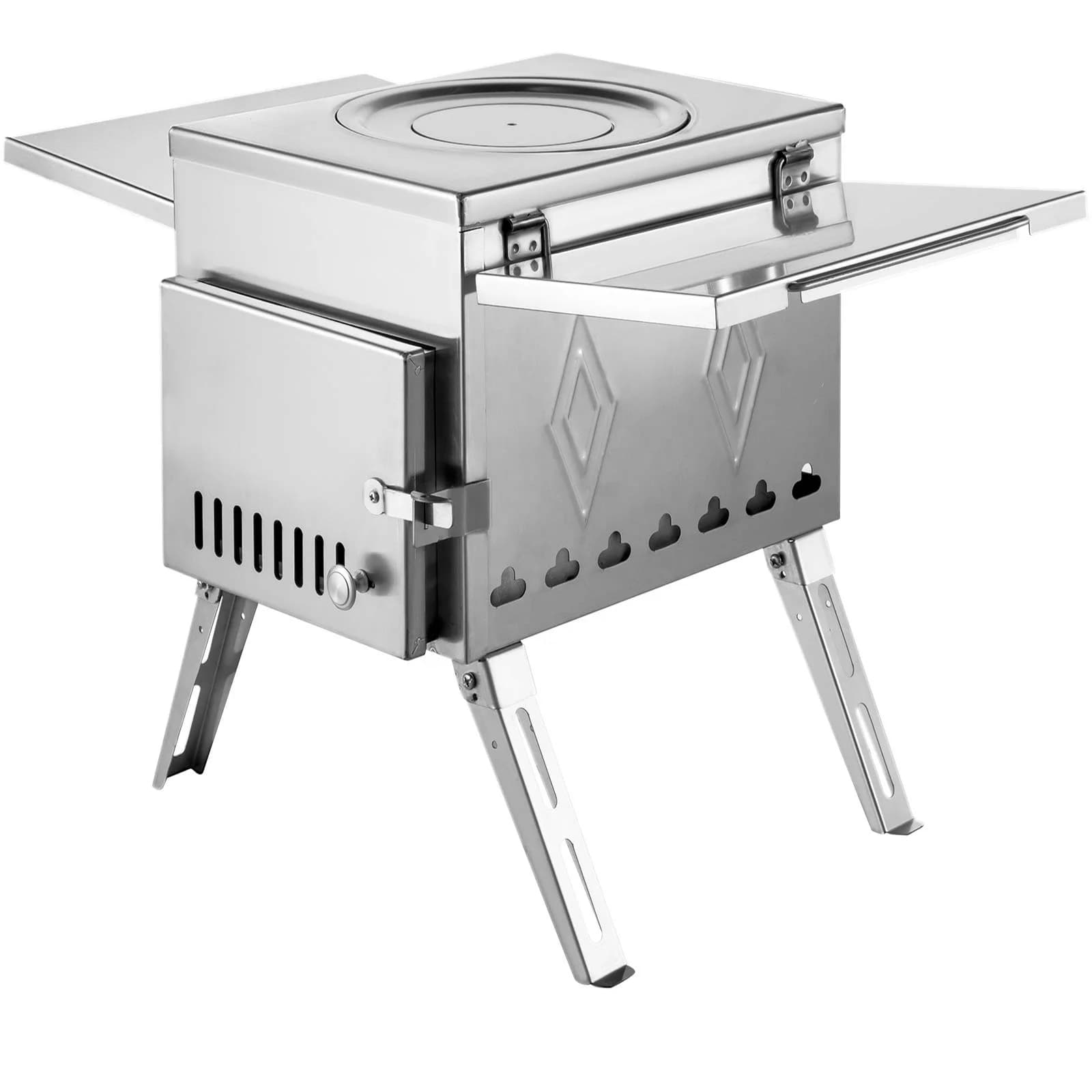 Camping cooker Mini cooker with canvas sleeve Wood stove for cooking emergency Bush Craft Survival Camping or backpack