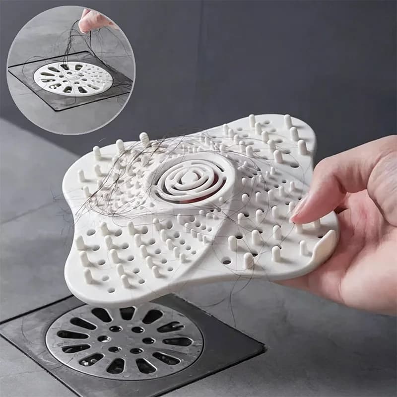 Filtro per capelli per doccia, tappetino per scarico domestico, filtro anti-intasamento per lavandino, accessori per bagno e cucina