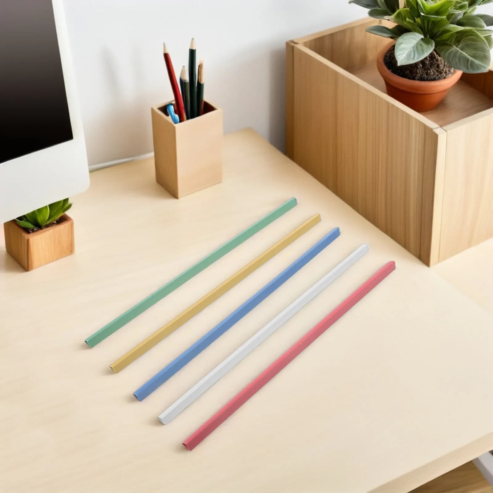 25 Pezzi Barre Scorrevoli in Plastica per Rilegatura, Clip per Documenti A4, Cartelle per Rapporti, Clip per Archiviazione Ufficio