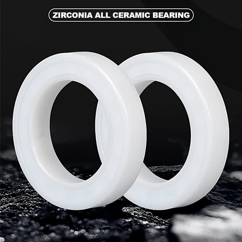 Cuscinetti a Sfera in Ceramica Piena Sigillati in Zirconia 6800 6801 6802 6803 6804 6805 6806 6807 6808 6809 6810 6811 6812 CE-2RS ZrO2