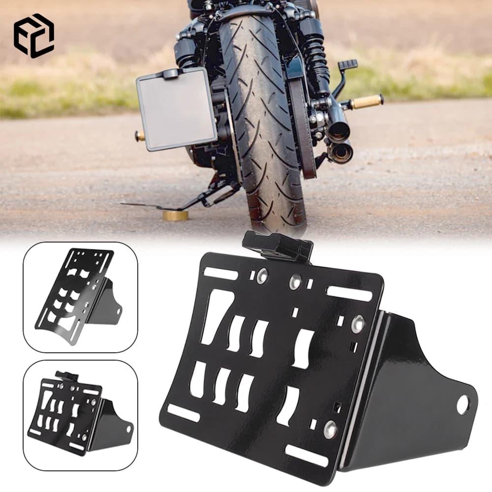 Per Harley Iron 883 Forty Eight Licenza posteriore per moto Supporto per targa laterale Supporto per numero Supporto personalizzato per accessori Indian Scout