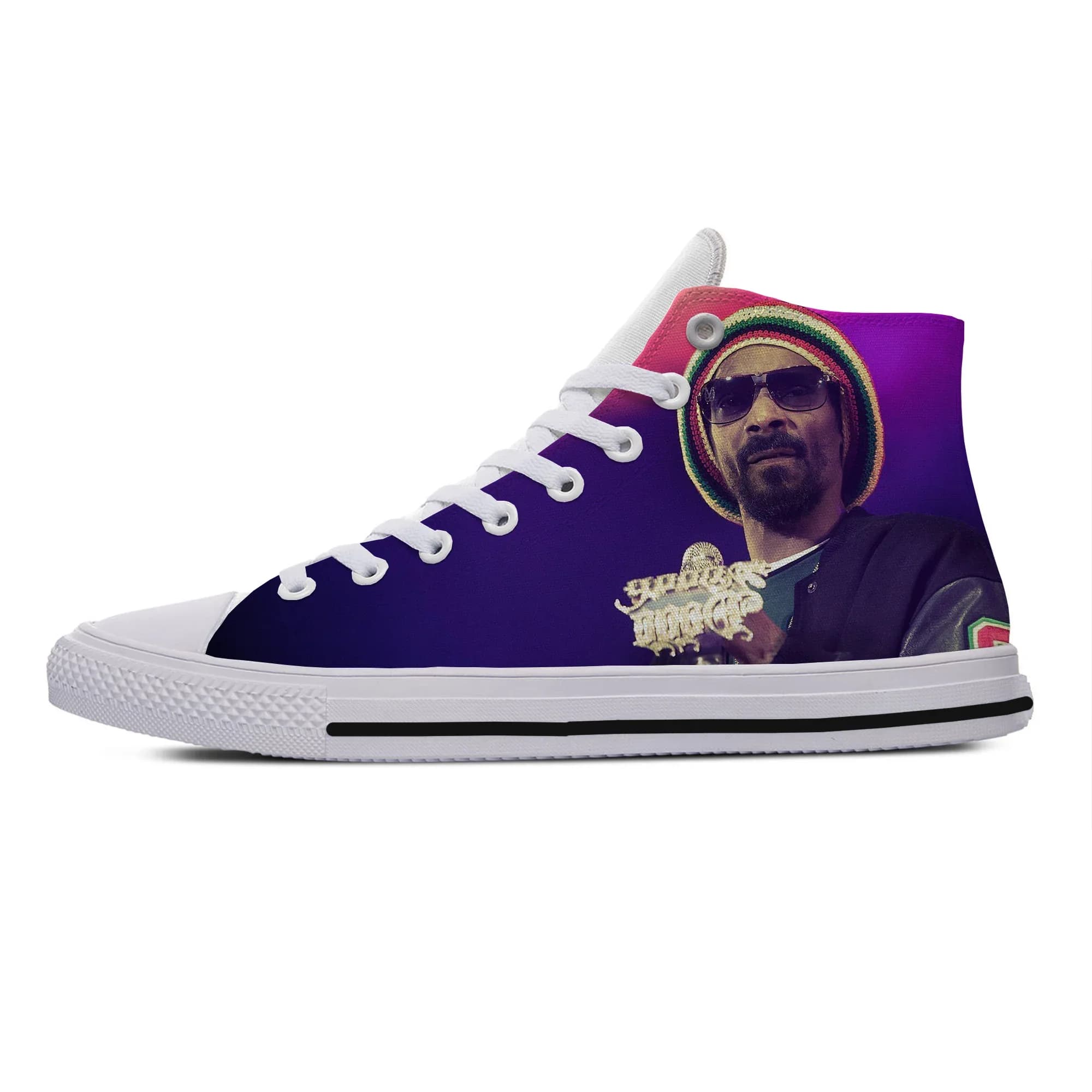 Estate nuovi uomini donne scarpe moda rapper cantante Snoop Dogg scarpe di tela comode e traspiranti scarpe da tavolo alte leggere