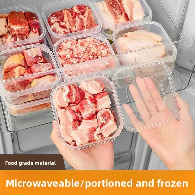 Contenitore per la conservazione degli alimenti in plastica a forma di banana, per carne e congelati