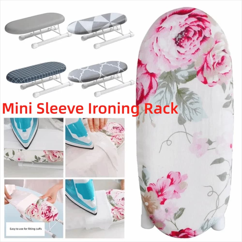 New Foldable Mini Ironing Board Heat Resistant Home Supplies Small Ironing Board Rack Household Metal Clothes Ironing Cover