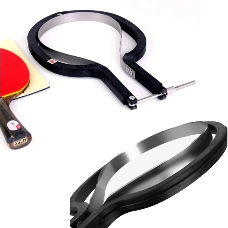 Utensile per Taglio Gomme da Ping Pong Tutto-in-Uno con Lama, Perfetto per la Rifinitura di Racchette Penhold/Shakehand, Facile Taglio per Gomme