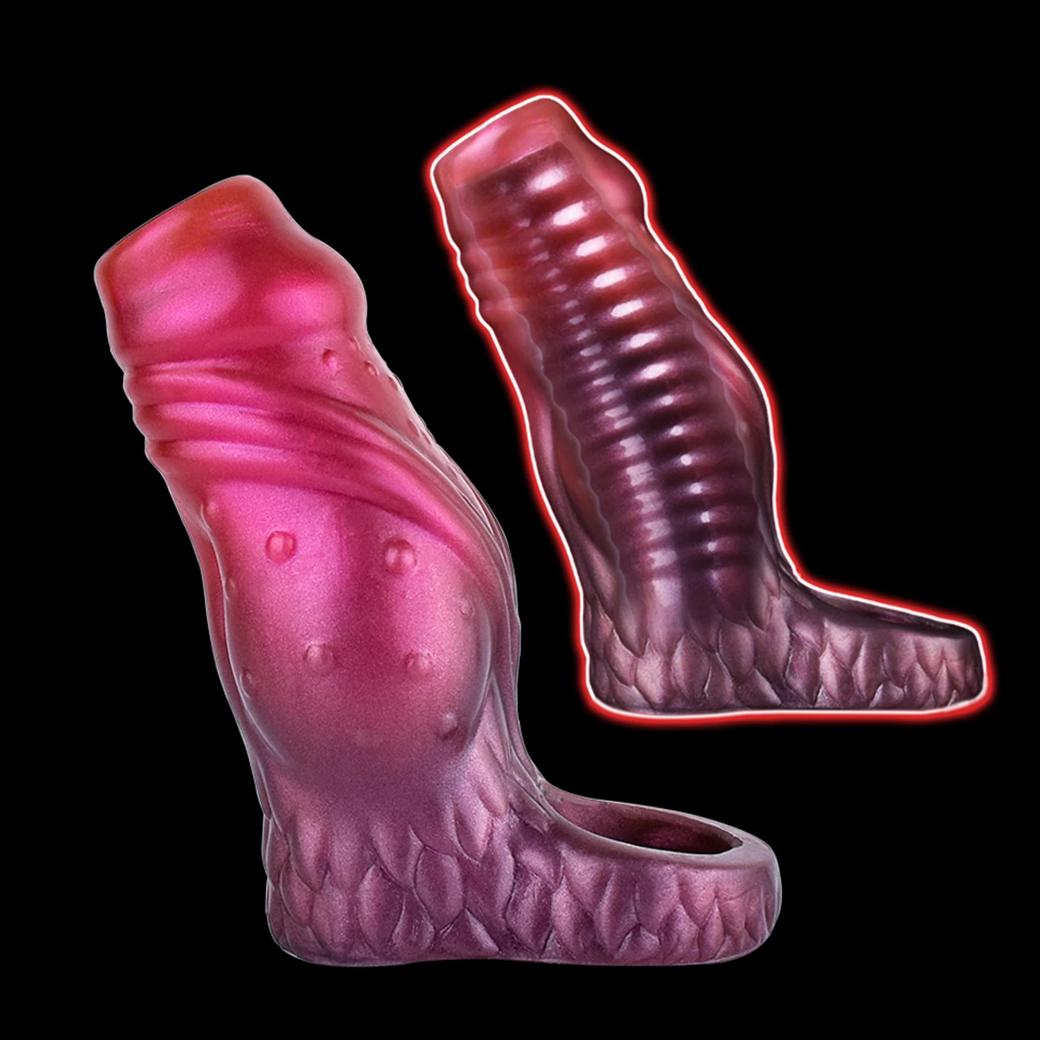 Anello per pene in silicone sottile SHAZ Knot Light per coppie, stimolazione del punto G, guaina per pene senza peso per sensazioni migliorate
