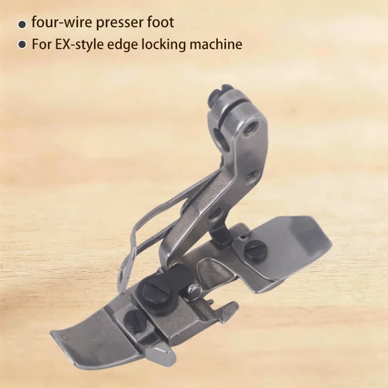 1PCS Four-Thread Presser Foot Original Locking Edge Foot for Jack Bruce E4 798 Pegasus Ex Siruba 988 Overlock Sewing Machine