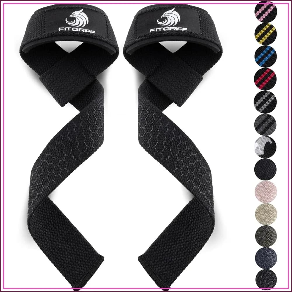 Lifting Wrist Straps for Weightlifting, Gym, Deadlift, Workout - Premium Cotton & Padded, Men & Women