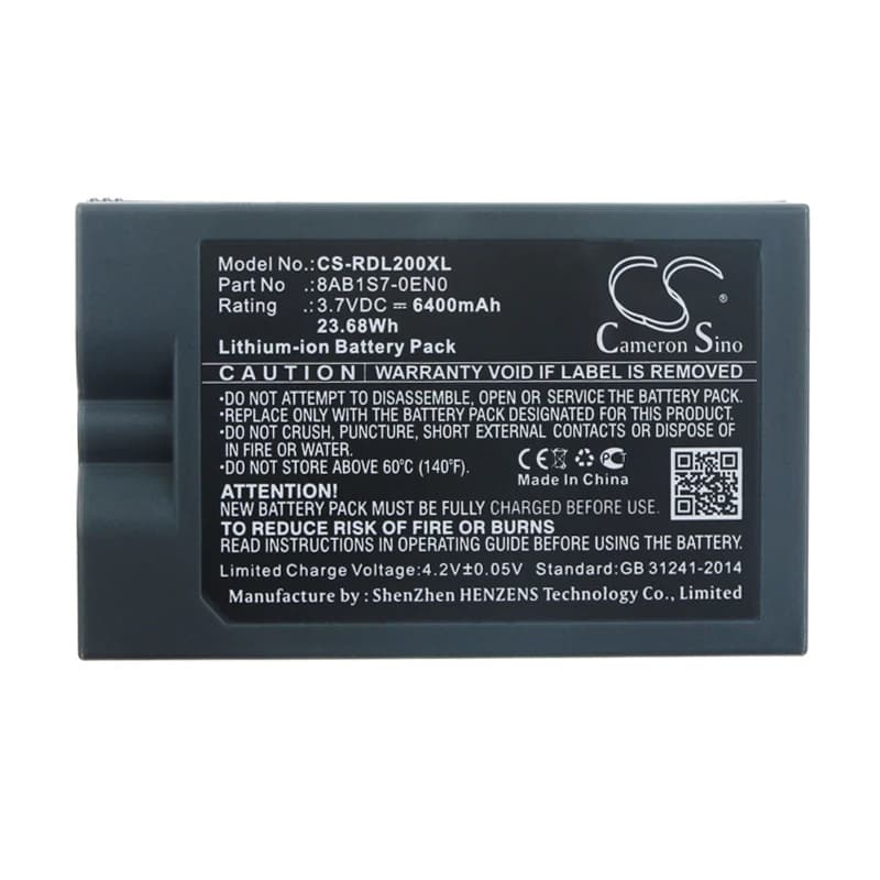 Batteria per Telecamera di Sicurezza Domestica per Ring Video Doorbell 2 8VR1S7 Spotlight Cam 3 Plus Spotlight Cam Solar Stick Up Cam 6400mAh