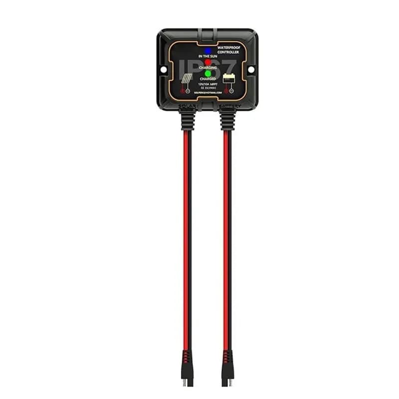 [HOT!A34R】 Waterproof For AGM, Gel& Lithium Battery Support Panel 10A 12V Solar Charge Controller, Portable Intelligent