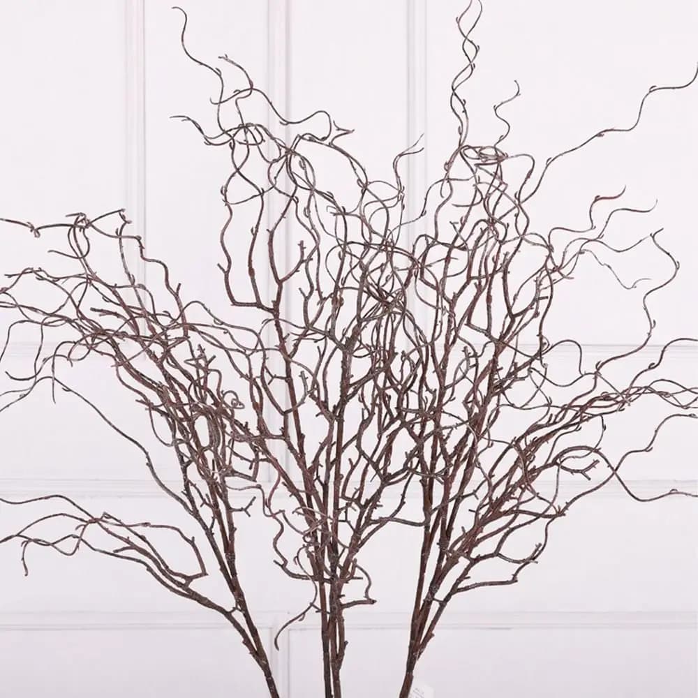 Ramo di Salice Artificiale da 120 cm, in Plastica, Lussuoso, Realistico ed Elegante, per Decorazioni Casa e Giardino