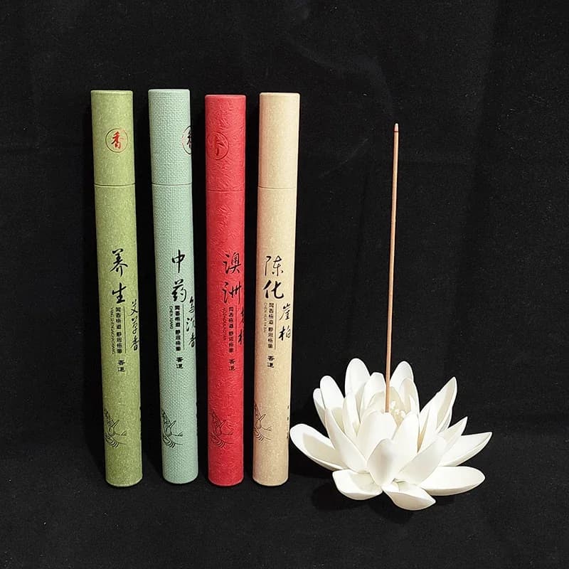 YXYMCF 20g Bastoncini di incenso in legno di sandalo naturale Assenzio Lavanda Aromaterapia Erbe da interno per incantesimi Cerimonia Forniture buddiste