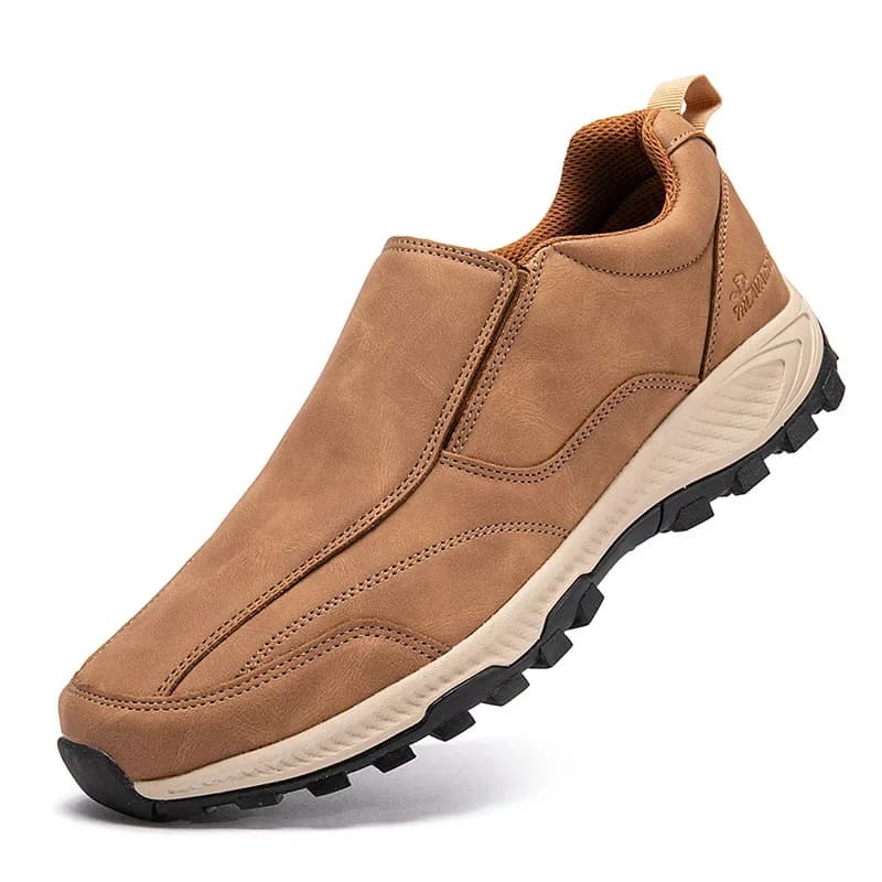 Scarpe da passeggio leggere da uomo in pelle per esterni Scarpe basse da lavoro per il tempo libero Mocassini da trekking casual da uomo Scarpe da ginnastica da jogging