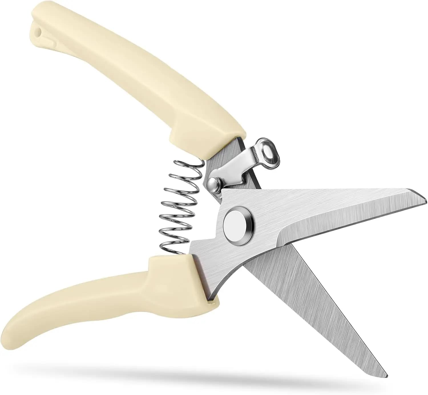 7.6 Power Scissors for Gardening, High Strength Steel, Sharpened and Anti-rust with Comfortable Grips