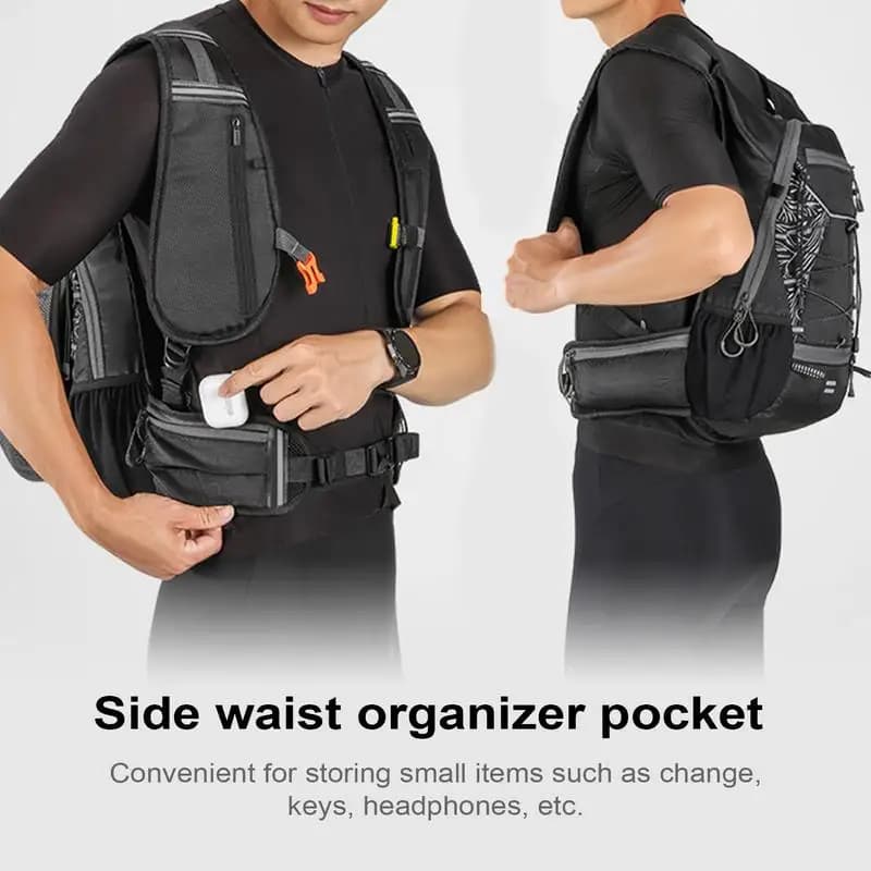 Foldable Waterproof Backpack 16 liters hydration backpack with water bladder Light water resistant reflective stroke package for