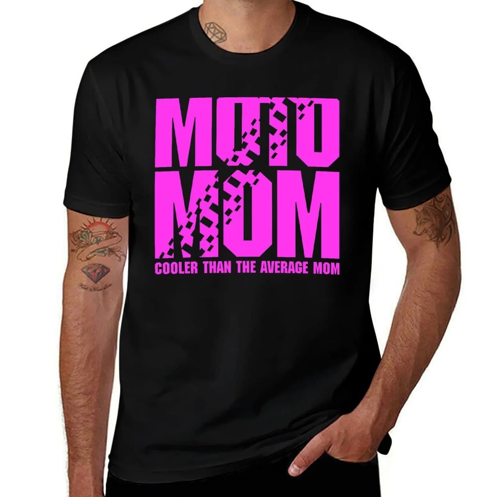 Moto Mom Felpa con cappuccio Cooler Than The Midage Mom T-shirt uomo maglietta grafica maglietta uomo designer T-shirt