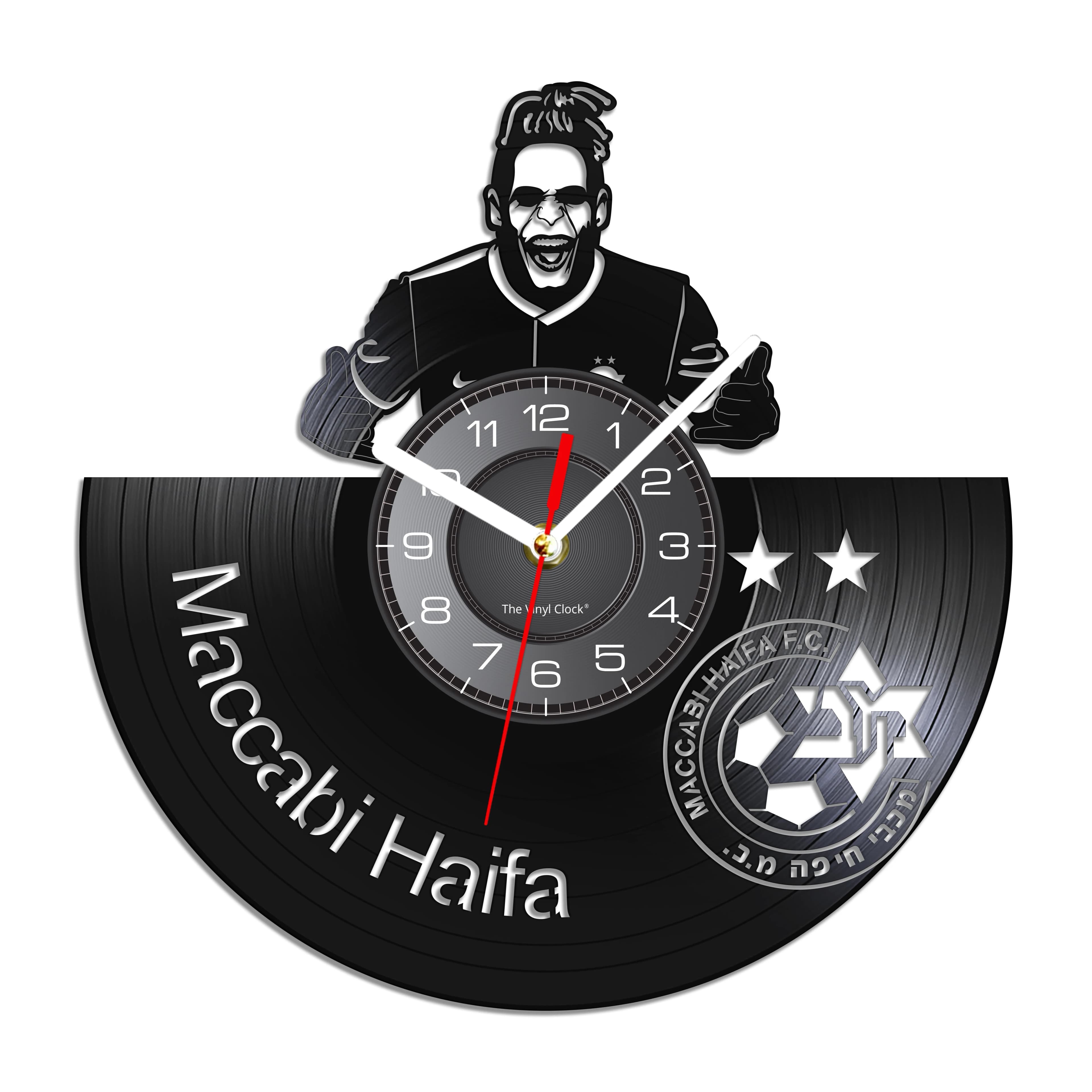 Wall clock with football vinyl registration exercise sports football match home decorations watch for kids bedroom teenage