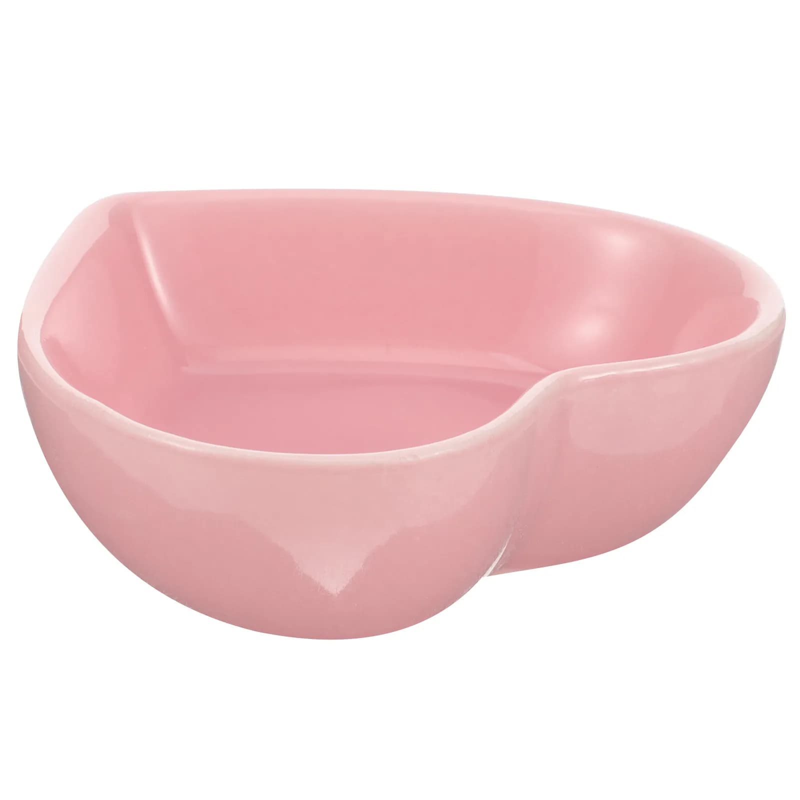 Ciotola per Animali Domestici in Ceramica a Forma di Cuore, Resistente all'Usura, per Acqua e Cibo, Adatta per Criceti, Conigli, Scoiattoli