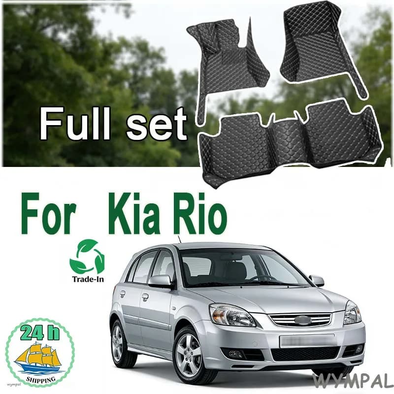 Car mats for Kia Rio Pride Sephia Sport JB 2005 ~ 2010 bearings Anti-sporco carpet Car carpet Car non-slip accessories Car interior