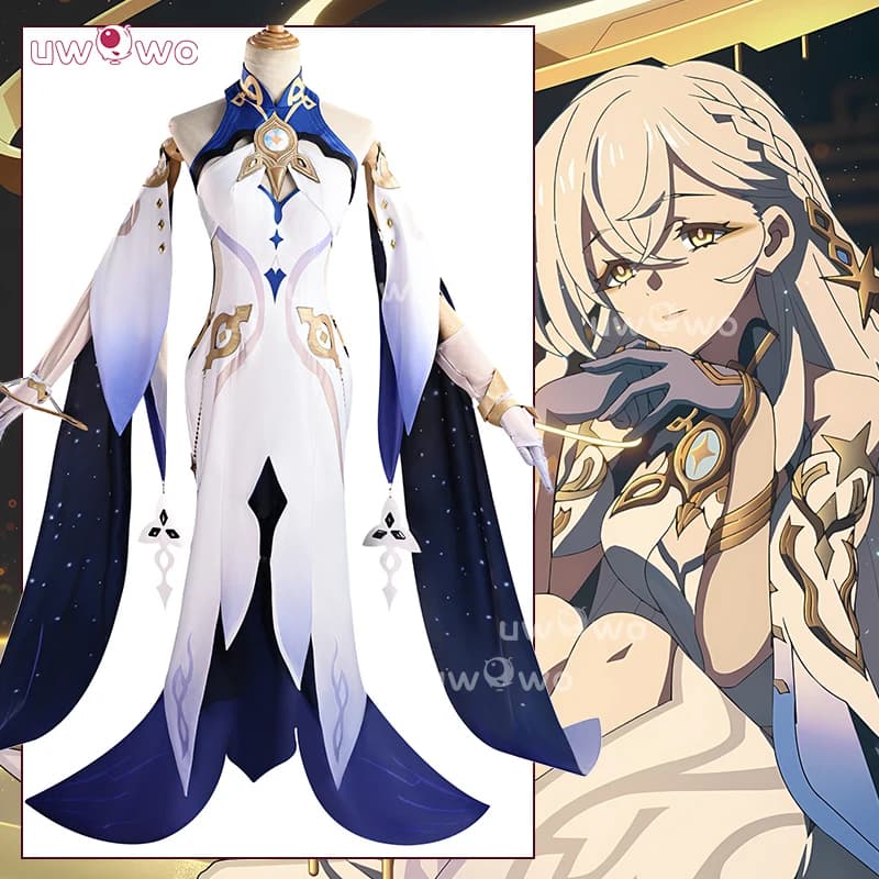 UWOWO Istaroth Cosplay Collab Serie: Gioco Genshin Imapct Istaroth Righello del Tempo Costume Cosplay XS-3XL Costume di Halloween