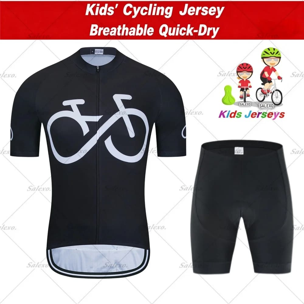 Abbigliamento Ciclismo Bambini 2026 Estivo: Completo Maglia e Pantaloncini per Bambini e Ragazzi, Attrezzatura MTB