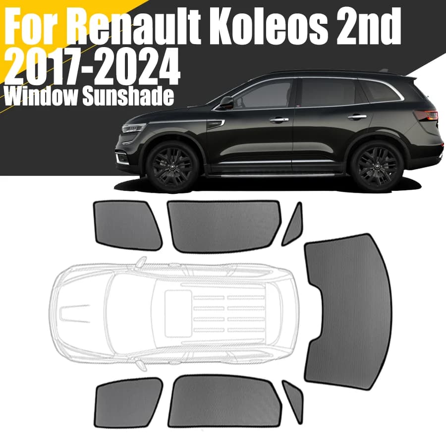 Custom Magnetic Automobile Sun Window For Renault Koleos 2nd 2017 - 2024 Front Windshield Tent 2018 2020 2021 2022 2023